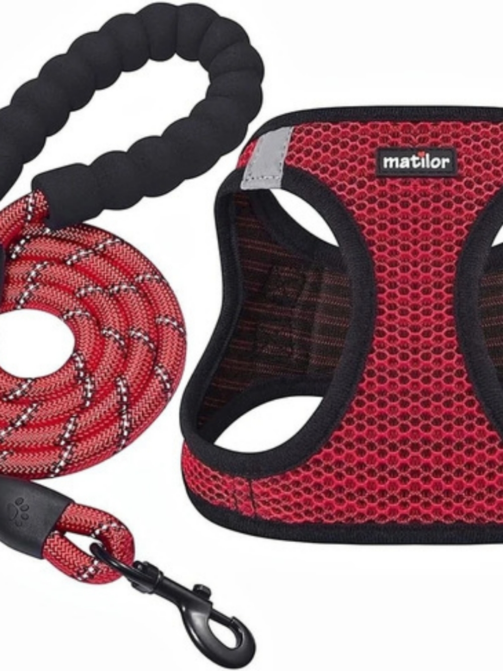 Matilor Dog Harness Vest, Red, Large